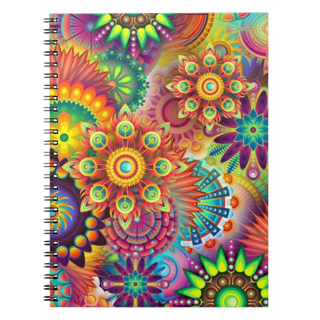 mandala colourful notebook (Front)