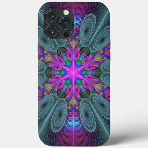 Mandala Colourful Striking Fractal Art Kaleidoscop iPhone 13 Pro Max Case