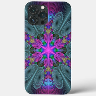 Mandala Colourful Striking Fractal Art Kaleidoscop iPhone 13 Pro Max Case