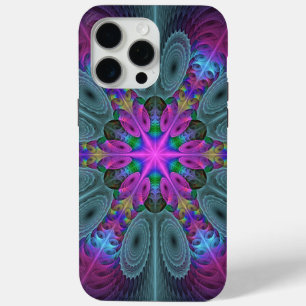 Mandala Colourful Striking Fractal Art Kaleidoscop iPhone 15 Pro Max Case