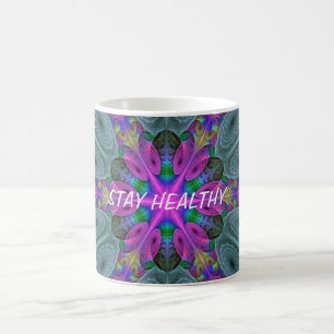 Mandala Colourful Striking Fractal Art Kaleidoscop Coffee Mug