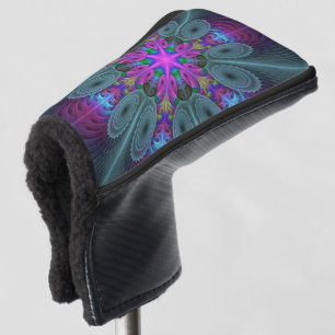 Mandala Colourful Striking Fractal Art Kaleidoscop Golf Head Cover