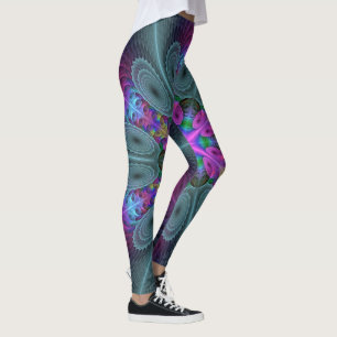 Mandala Colourful Striking Fractal Art Kaleidoscop Leggings