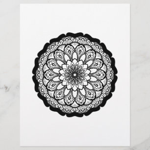 mandala colouring page