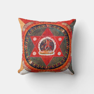 Mandala Cosmic Diagram for Meditation Cushion