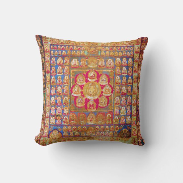 Mandala Cosmic Diagram for Meditation Cushion (Front)