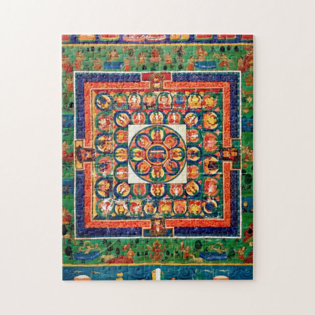 Mandala Cosmic Diagram for Meditation Jigsaw Puzzle (Vertical)