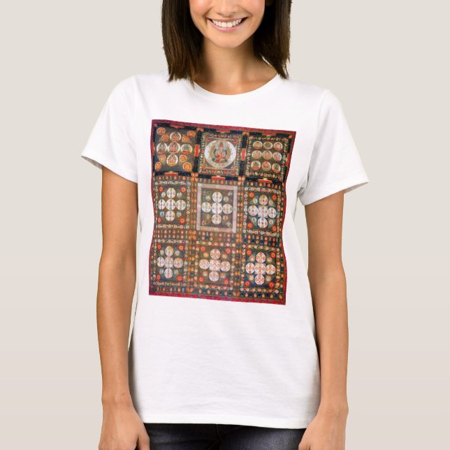 Mandala Cosmic Diagram for Meditation T-Shirt (Front)