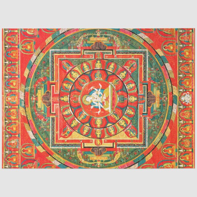 Mandala Cosmic Diagram for Meditation Tissue Paper (Front)