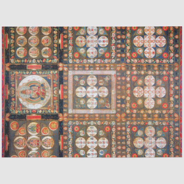 Mandala Cosmic Diagram for Meditation Tissue Paper (Front)