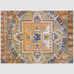 Mandala Cosmic Diagram for Meditation Tissue Paper