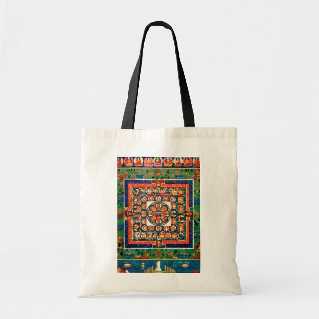 Mandala Cosmic Diagram for Meditation Tote Bag (Front)