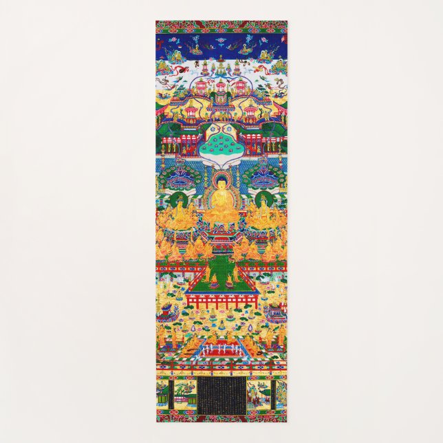 Mandala Cosmic Diagram for Meditation Yoga Mat (Front)