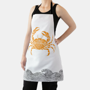 Mandala Crab Apron