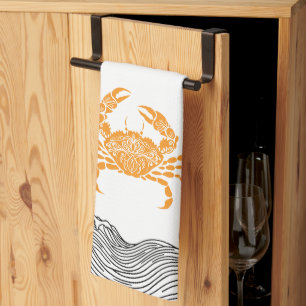 Mandala Crab Tea Towel