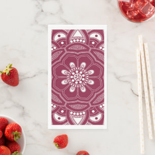 Mandala Creation, all points for one 8 Napkin