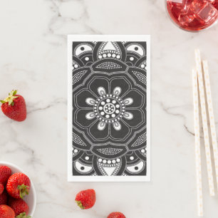 Mandala Creation, all points for one 9 Napkin