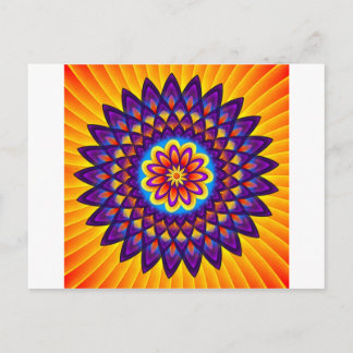 Mandala Dahlia Postcard