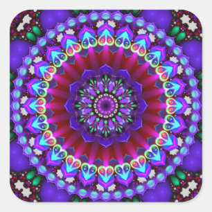 Mandala - Daily Focus 1.28.2018 Square Sticker