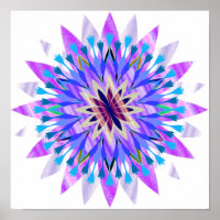 Mandala Damask Lotus Flower Art Elegant