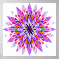 Mandala Damask Lotus Flower Art Elegant