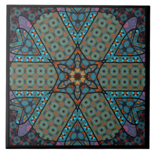 Mandala Decorative Ceramic Tile