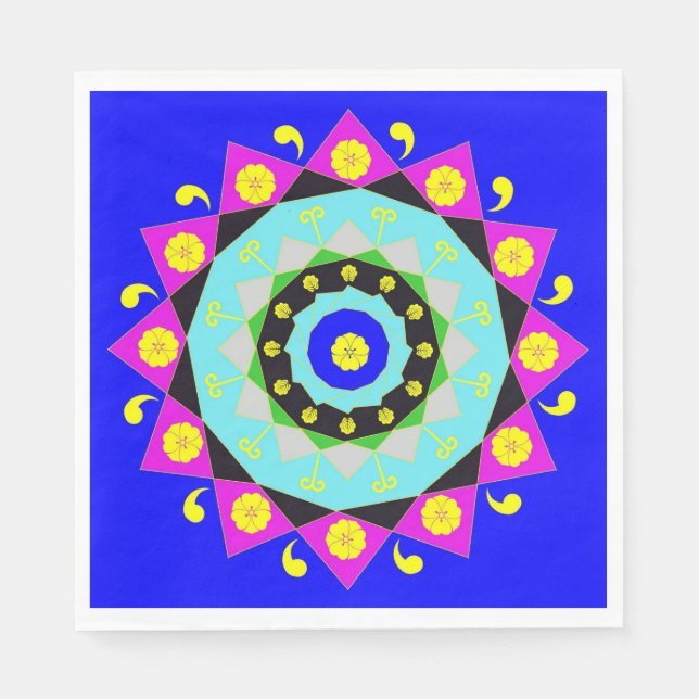 Mandala:Decorative Paper Napkin (Front)
