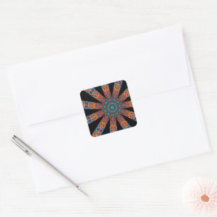 Mandala Decorative  Square Sticker
