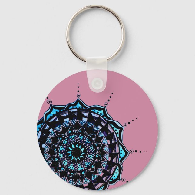 Mandala Design Key Ring (Front)