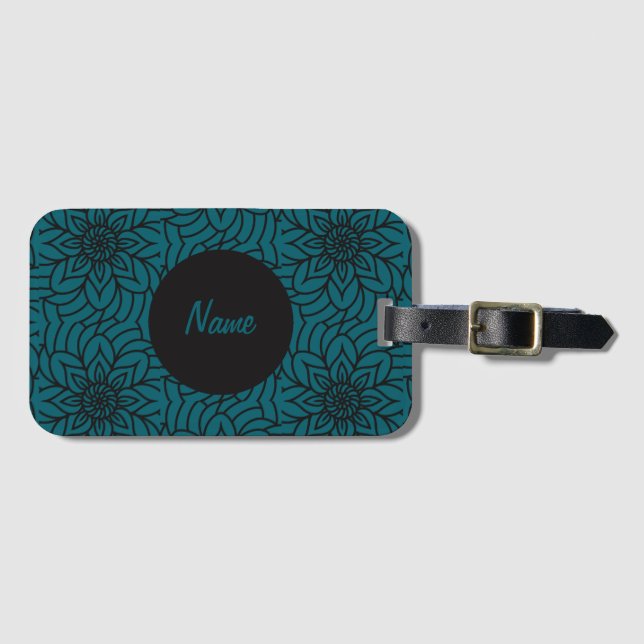 Mandala Design Luggage Tag (Front Horizontal)