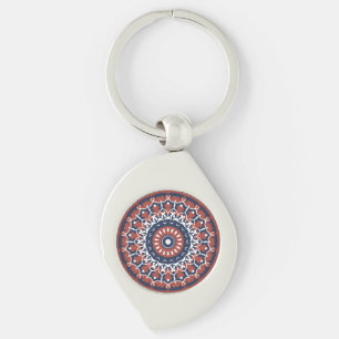 Mandala Design metal keychain