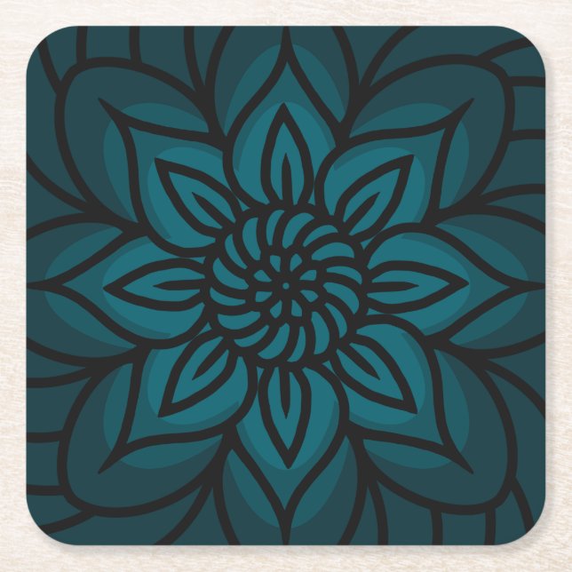 Mandala Design Paper Coaster (Front)