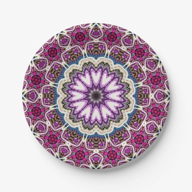  mandala design paper plate (Front)