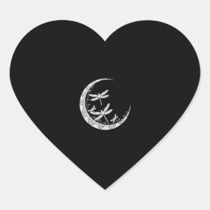 Mandala Dragonfly Gothic Dragonflies (1) Heart Sticker