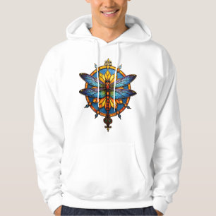 Mandala Dragonfly Luminous Sacred Geometry Spiritu Hoodie