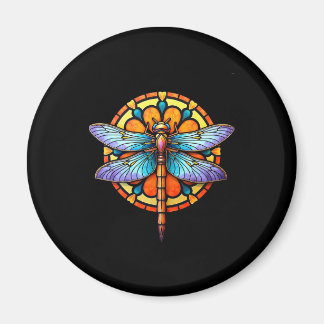 Mandala Dragonfly Luminous Sacred Geometry Spiritu Magnet
