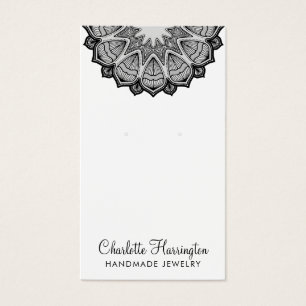 Mandala Earring Jewellery Display Card