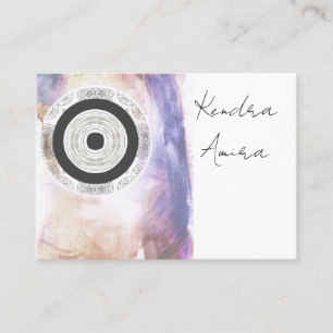 Mandala Eye Design Floral Lotus Gold Card