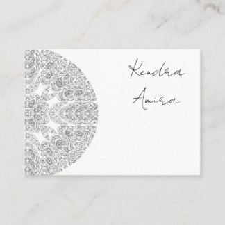 Mandala Eye Design Floral Lotus Gold Card