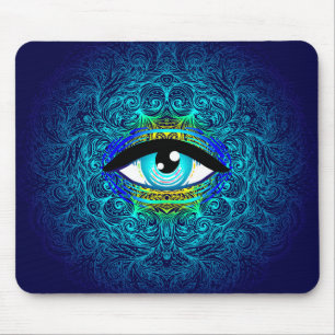 Mandala Eye Mouse Pad