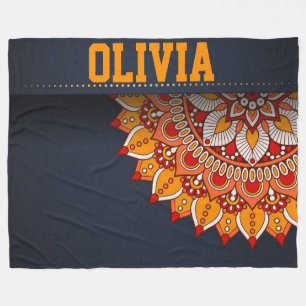 Mandala Fleece Blanket