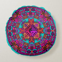 Mandala Floor Pillow Cushion - Teal
