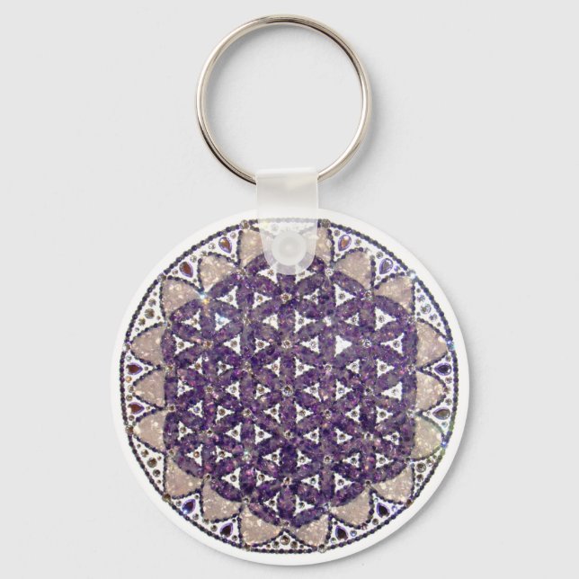Mandala Flor of Amplesty Life Key Ring (Front)