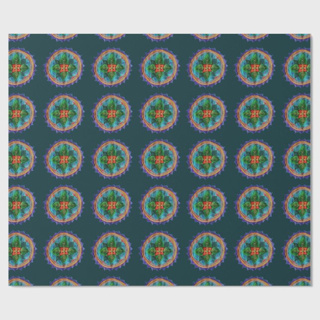 Mandala Floral Wrapping paper (Flat)