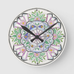 Mandala Floribunda Wall Clock