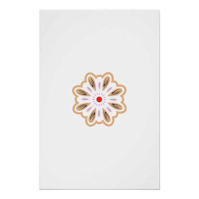 Mandala Flower Art Print | Boho Decor (Front)