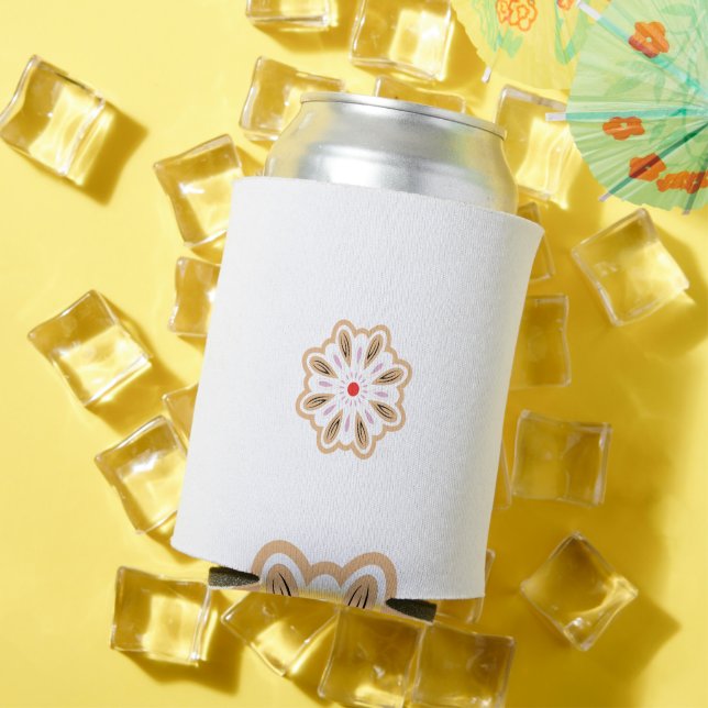 Mandala Flower Art Print | Boho Decor Can Cooler (In Situ Summer)