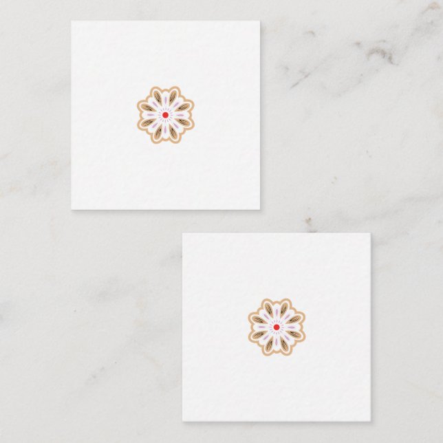 Mandala Flower Art Print | Boho Decor Card (Front/Back)