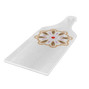 Mandala Flower Art Print   Boho Decor Cutting Board
