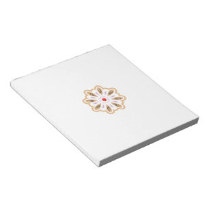 Mandala Flower Art Print Boho Decor Notepad